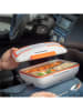 InnovaGoods Elektrische lunchbox wit/oranje - (B)24 x (H)18 x (D)11 cm