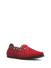 Comfortfusse Leren ballerina's rood