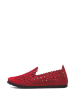 Comfortfusse Leren ballerina's rood