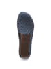 Comfortfusse Leder-Slipper in Dunkelblau