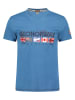Geographical Norway Shirt "Jouky" in Blau