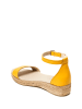 Frank Daniel Leren sandalen geel