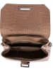 Mia Tomazzi Leder-Henkeltasche "Tintoretto" in Taupe - (B)28 x (H)20 x (T)12 cm