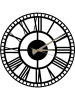 ABERTO DESIGN Zegar ścienny "Roman" w kolorze czarnym - Ø 50 cm