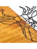 ABERTO DESIGN Wanddekor "Deer" - (B)56 x (H)58 cm