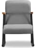 Scandinavia Concept Schaukelstuhl "Yoka" in Grau - (B)55 x (H)96 x (T)60 cm