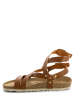 Sunbay Skórzane sandały "Elorza" w kolorze jasnobrązowym