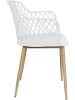 Ethnical Life Krzesła (2 szt.) "Malaga" w kolorze białym - 54 x 80 x 62 cm