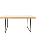 Garden Spirit Tuintafel "Surabaya" naturel/zwart - (B)95 x (H)42 x (D)55 cm