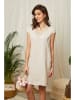 Lin Passion Leinen-Kleid in Beige