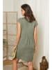 Lin Passion Leinen-Kleid in Khaki