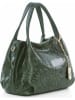 Anna Morellini Leder-Henkeltasche "Clarissa" "Clarissa" in Grün - (B)28 x (H)20 x (T)12 cm