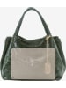 Anna Morellini Leder-Henkeltasche "Clarissa" "Clarissa" in Grün - (B)28 x (H)20 x (T)12 cm