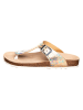 billowy Zehentrenner in Gold/ Rosa