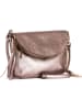 Anna Morellini Skórzana torebka "Beverly" w kolorze różowozłotym - 22 x 18 x 2 cm