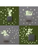 Ambiance Tatuaż ścienny "Glow in the Dark - Fairies and stars switch and socket"