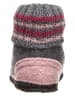 kitz pichler Hüttenschuhe "Kauns" in Grau/ Rosa