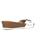 BACKSUN Sleehakslippers wit