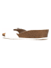BACKSUN Sleehakslippers wit