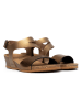 BACKSUN Sleehaksandalen "Lamezia" goudkleurig