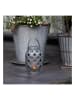 STAR Trading LED-Solarleuchte "Flame" in Grau - (H)23 cm