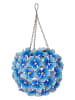 STAR Trading LED-Solar-Dekohänger "Hortensia" in Blau - Ø 16 cm