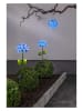 STAR Trading Solarna dekoracyjna zawieszka LED "Hortensia" w kolorze niebieskim - Ø 16 cm