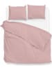 HNL Mako-Satin-Bettwäsche-Set "Satinado" in Rosa