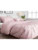 HNL Mako-Satin-Bettwäsche-Set "Satinado" in Rosa