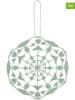 Juna 6-delige set: decoratieve hangers "Gækkebrev" groen - (L)8,5 x (B)6 cm