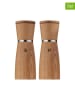 WMF 2-delige set: zout- & peperstrooier "Nature" lichtbruin - (H)18 cm x Ø 6 cm
