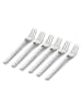 WMF 6er-Set: Edelstahl-Kuchengabeln ''Nuova 233'' - (L)16 cm