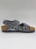 Birkenstock Sandalen "Milano" zwart/grijs - wijdte S