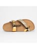Blue Bay Teenslippers "Citronnelle" goudkleurig
