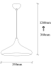 Opviq Hanglamp "Berceste" zilverkleurig - Ø 35 cm