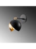 ABERTO DESIGN Wandlamp "Berceste" zwart/goudkleurig - (B)20 x (H)25 cm