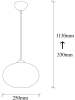 Opviq Hanglamp "Camini" zwart - Ø 25 cm