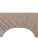 Deco King Spannbettlaken in Dunkelbeige