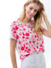 BRAX Shirt "Caelen" wit/rood