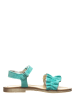 TREVIRGOLAZERO Leren sandalen turquoise