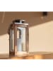 lumisky Lampa solarna LED "Oaky" w kolorze srebrno-beżowym - 12,5 x 27,5 x 12,5 cm