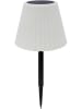 lumisky Solarna lampa LED "Lady Spike" w kolorze biało-czarnym - wys. 62 x Ø 20 cm
