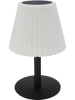 lumisky Solarna lampa LED "Lady Spike" w kolorze biało-czarnym - wys. 62 x Ø 20 cm