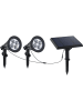 lumisky Lampa solarna LED "Spiky" w kolorze czarnym na trzonku - wys. 34 cm