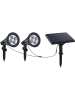 lumisky LED-Solar-Gartenstecker "Spiky" in Schwarz - (H)34 cm