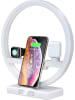 SmartCase LED-Tischleuchte mit Docking-Station in Weiß