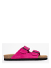 Sunbay Leder-Pantoletten "Trefle" in Fuchsia