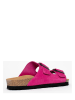 Sunbay Leder-Pantoletten "Trefle" in Fuchsia