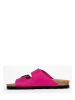Sunbay Leder-Pantoletten "Trefle" in Fuchsia