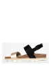 Sunbay Sandalen "Leila" zwart/goudkleurig